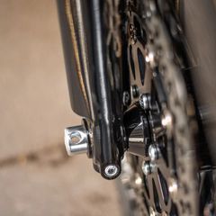 Killer Custom, front wheel ABS spacer right front. Black-thumb-3