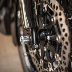 Killer Custom, front wheel ABS spacer right front. Black-thumb-4