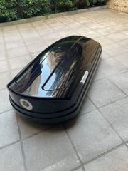 Μπαγκαζιέρα οροφής Modula Wego 450lt μαύρη γυαλιστερή σε εξαιρετική κατάσταση & Μπάρες Οροφής Hermes