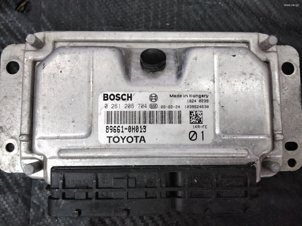 TOYOTA AYGO 1.0 ΕΓΚΕΦΑΛΟΣ BOSCH 0 261 208 704,89661-0H013,1KR-FE