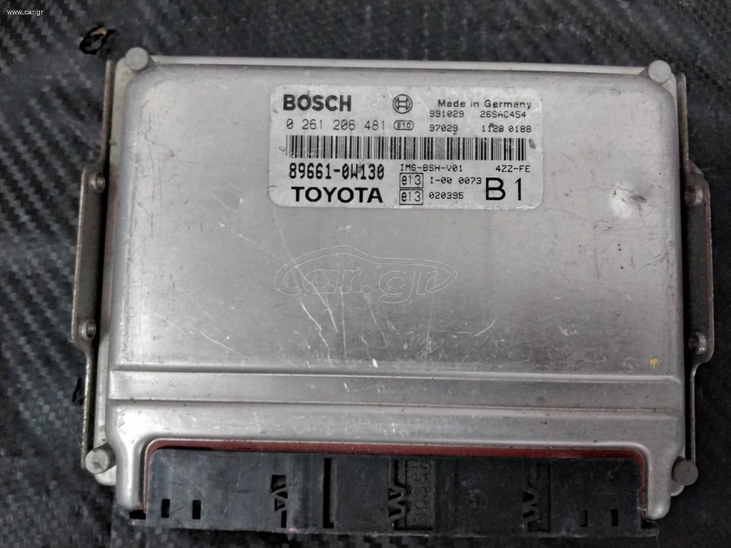 TOYOTA COROLLA 4ZZ-FE 1.4 16V ΕΓΚΕΦΑΛΟΣ BOSCH 0 261 206 481,89661-0W130,B1
