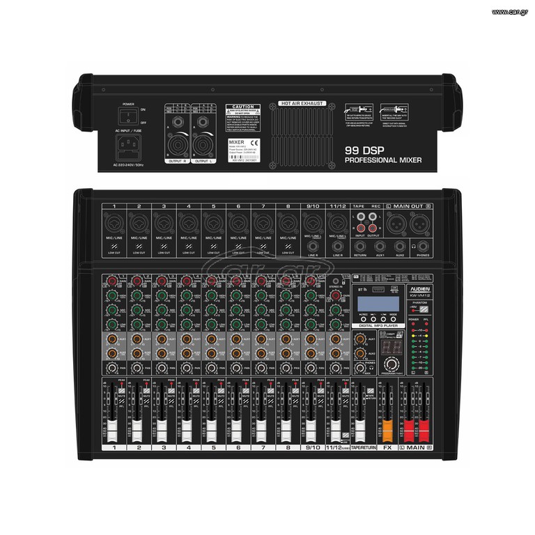 ΑΥΤΟΕΝΙΣΧΥΟΜΕΝΗ ΚΟΝΣΟΛΑ 2x350W AUDION BLUETOOTH