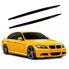 Πρόσθετα Πλαινά Μασπιέ Για Bmw 3 E90/E91 05-11 E92/E93 06-14 Γυαλιστερό Μαύρο Από Abs Πλαστικό 2 Τεμάχια