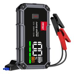 Amio - Φορητός Εκκινητής Μπαταρίας (Jump Starter), Powerbank και Φακός LED τάση λειτουργίας 12V με χωρητικότητα 12Ah και ρεύμα εκκίνησης 500A (στιγμιαία μέγιστη ισχύς 1000A) σειρά Pro για Επιβατικά Αυ