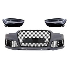 Emprós Profulaktíras me Fanária Emprós Plírhs LED Diadochiká Dunamikó Fotismós strofís katállhla gia Audi A6 C7 4G (2011-2018) RS6 Mítra Schediasmós