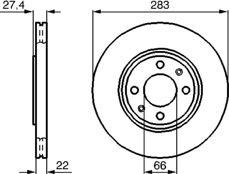 Bosch Δισκόπλακα - 0 986 478 834