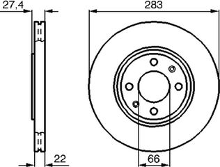 Bosch Δισκόπλακα - 0 986 478 834