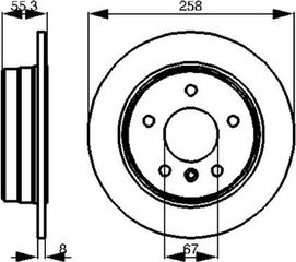 Bosch Δισκόπλακα - 0 986 479 B36
