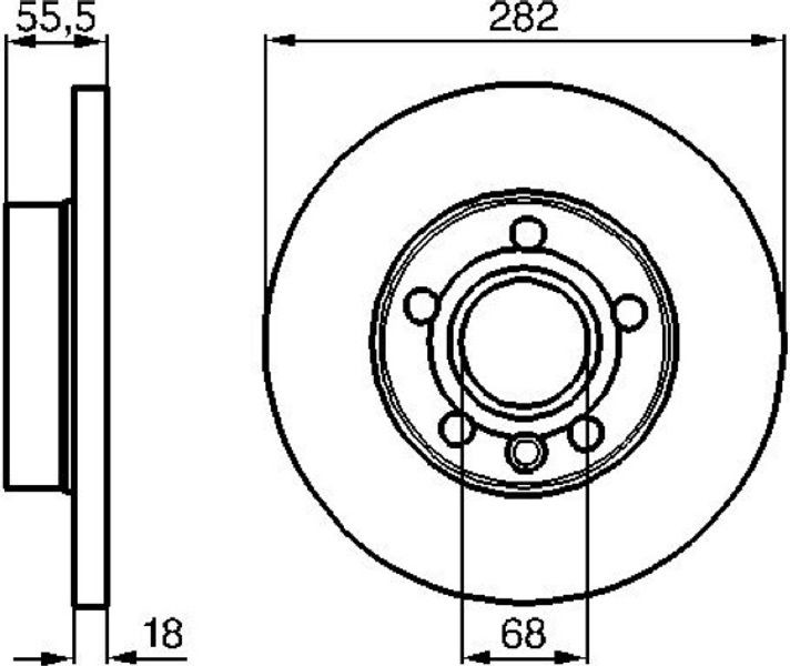 Bosch Δισκόπλακα - 0 986 479 B54
