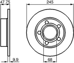 Bosch Δισκόπλακα - 0 986 479 B56