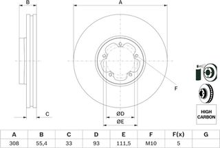 Bosch Δισκόπλακα - 0 986 479 F46