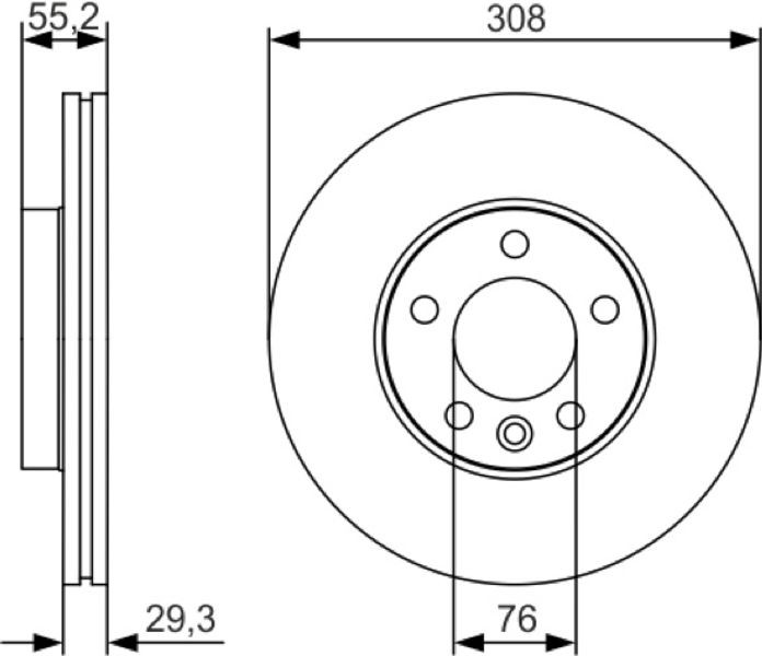 Bosch Δισκόπλακα - 0 986 479 R84