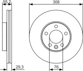 Bosch Δισκόπλακα - 0 986 479 R84