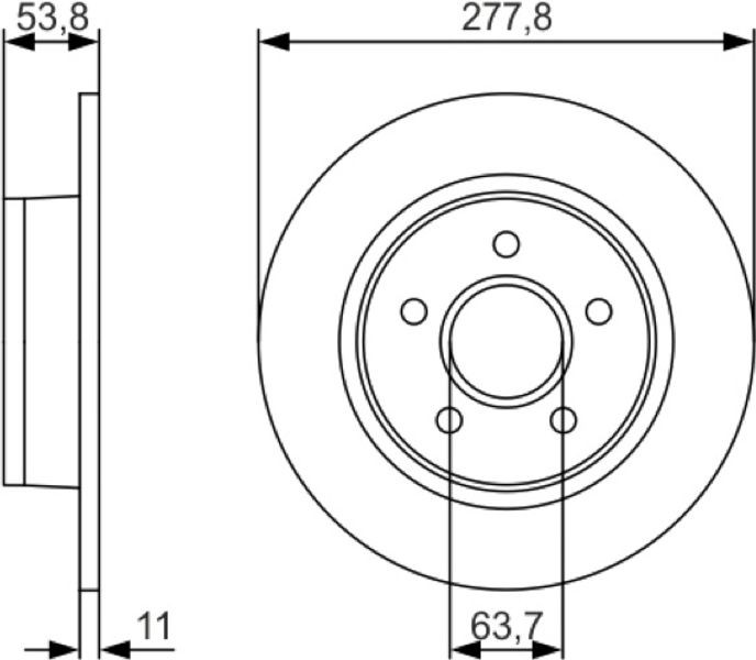 Bosch Δισκόπλακα - 0 986 479 S51