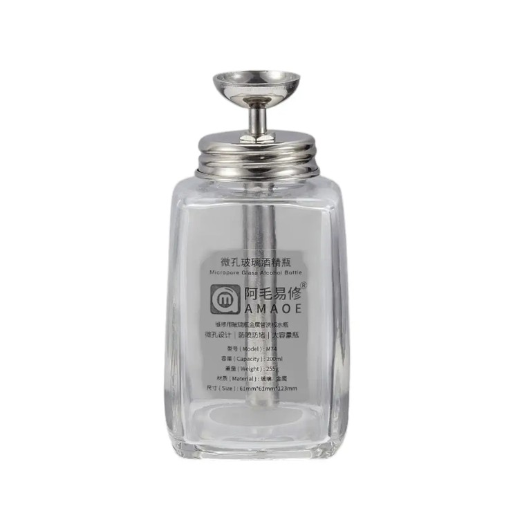 Glass Alcohol Dispensing Bottle (M74) 200ml – Γυάλινο Δοχείο Ανθεκτικό σε Διαλυτικά