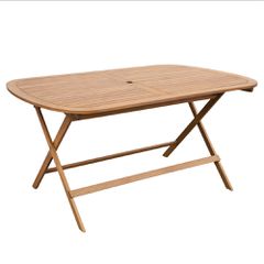 ΤΡΑΠΕΖΙ ΤΡΑΠΕΖΑΡΙΑΣ ΟΒΑΛ ΠΤΥΣΣΟΜΕΝΟ FILLY HM6541 ΞΥΛΟ ΑΚΑΚΙΑΣ ΣΕ ΦΥΣΙΚΟ 160x85x74Υεκ
