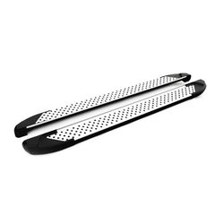 Πλαϊνά σκαλοπάτια Turtle Sapphire V1 ασημί συμβατά με Skoda Kamiq Premium