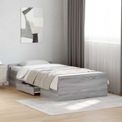 Σκελετός κρεβατιού με αποθήκευση Γκρι Sonoma 80 x 200 cm 3429505