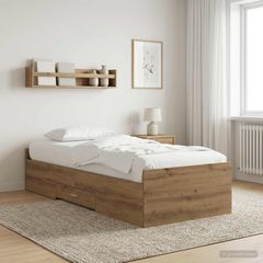 Σκελετός κρεβατιού με αποθήκευση Artisian Δρυς 80 x 200 cm 3429508