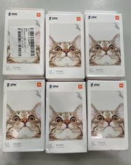 6 Πακέτα 50 φύλλα χαρτιών εκτύπωσης Xiaomi Mi φορητό χαρτί φωτογραφικού εκτυπωτή (2x3 ιντσών, (50x76 χιλ.)