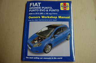 FIAT GRANDE PUNTO , PUNTO EVO & PUNTO 2006-2015 OWNERS WORKSHOP MANUAL ( HAYNES) !!