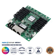 GLOBOSTAR® MRV208-1 41021 Novastar MRV208-1 Receiving Card για Οθόνες LED Video Wall 8 x HUB75E με Loading Capacity σε Pixel 256 x 256px - Gigabit Network Ethernet Input & Output Ports - DC 5V IP20 -