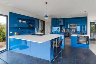 Intrahome Olympia Living 2 χρώμα Λακέ Πετρόλ έπιπλα κουζίνας 10 Μέτρα συνολικα τρέχον μέτρα Intrahome-65651906