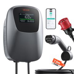 Σταθμός φόρτισης ηλεκτρικού οχήματος VEVOR 11kW τριφασικός φορτιστής EV CEE 16A, για όλα τα ηλεκτρικά και PHEV οχήματα, 400V AC οικιακός φορτιστής αυτοκινήτου τύπου 2, με τηλεχειριστήριο APP και ψηφια