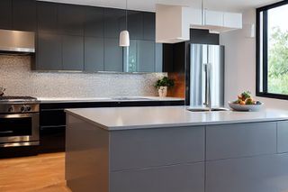 Intrahome Olympia Modern 1 χρώμα Λακέ Γκρι Μεσαίο έπιπλα κουζίνας 10 Μέτρα συνολικα τρέχον μέτρα Intrahome-65652904