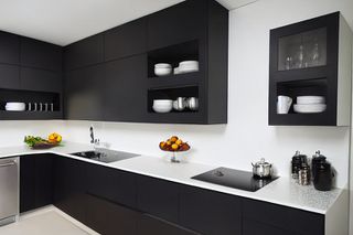 Intrahome Aster Modern 1 χρώμα Μαύρο Μεταλλικό Ματ έπιπλα κουζίνας 10 Μέτρα συνολικα τρέχον μέτρα Intrahome-65653084