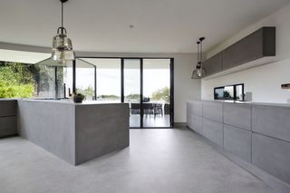 Intrahome Roma Studio 1 χρώμα Εφέ Τσιμέντου έπιπλα κουζίνας 10 Μέτρα συνολικα τρέχον μέτρα Intrahome-65653300