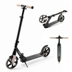 Kinderkraft Αναδιπλούμενο Scooter Freely Beige για Παιδιά & Ενήλικες έως 100 kg