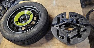 VW / AUDI / SKODA / SEAT | ΡΕΖΕΡΒΑ - ΤΡΟΧΟΣ ΜΕ ΛΑΣΤΙΧΟ CONTINENTAL - ΠΛΗΡΕΣ ΣΕΤ ΜΕ ΓΡΥΛΛΟ & ΚΛΕΙΔΙ 16" ΙΝΤΣΩΝ 5x100 - 57.1mm | 2Q0601027E / 2017 - 2026