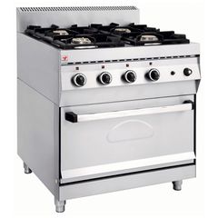 Κουζίνα Αερίου Με 4 Εστίες & Φούρνο Αερίου 80x70x86Cm NORTH - Καινούργια.