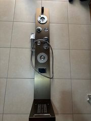 Στήλη ντουζ υδρομασάζ με οθόνη Gun Metal