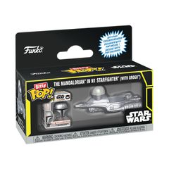 Funko Bitty Pop! Rides: Star Wars - The Mandalorian in N1 Starfighter (with Grogu) Vinyl Figures