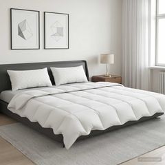 Σετ πάπλωμα 90% χήνας FULDA 3 τμχ. 200 x 200 cm Καλοκαίρι Λευκό 3442291