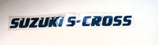 Suzuki S-Cross μπλε αυτοκόλλητο με 2 λευκά φωσφορούχα αυτοκόλλητα Suzuki καινούργιο