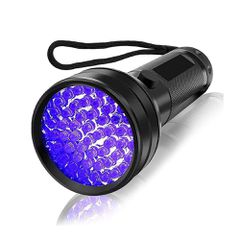 Wozinsky WLT-51L IP65 UV Flashlight for Trace Detection - Black-thumb-1