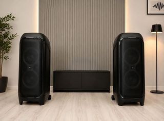 Σετ ηχου 2 ηχείων αυτοενισχυομενων πλήρως ασυρματα bluetooth smproaudio 900 rms με 2 υπογουφερ 12 στο πάτωμα κάτω από κάθε ηχειο