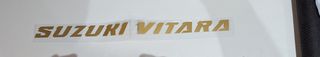 Suzuki Vitara χρυσό αυτοκόλλητο και καπάκια βαλβίδων καινούργια