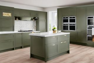 Intrahome Helios Modern 4 χρώμα Σάλβια Πάνω & Δρυς Κάτω έπιπλα κουζίνας 10 Μέτρα συνολικα τρέχον μέτρα Intrahome-65649944