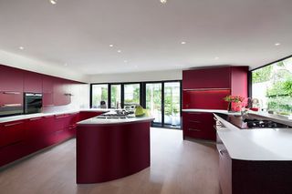 Intrahome Elite Studio 3 χρώμα Λακέ Μπορντό έπιπλα κουζίνας 10 Μέτρα συνολικα τρέχον μέτρα Intrahome-65651200