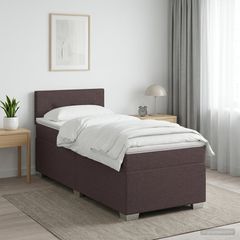 Κρεβάτι box spring με στρώμα Σκούρο Καφέ 80 x 200 cm Ύφασμα 3450351