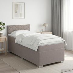 Κρεβάτι box spring με στρώμα Taupe 80 x 200 cm Ύφασμα 3450359