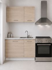 Intrahome Ευθεία Κουζίνα 2 Πλάτος 80 κουτία 36cm / 40cm Κρεμαστά – Βάσεις μαζί με πάγκο μελαμίνης 3,2cm Intrahome-sono82356867