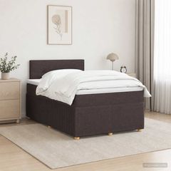 Κρεβάτι box spring με στρώμα Σκούρο Καφέ 120 x 200 cm Ύφασμα 3451443