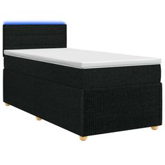 Κρεβάτι box spring με στρώμα Μαύρο 90 x 200 cm Ύφασμα 3452836