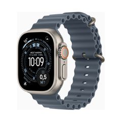 Apple Watch Ultra 3 (Series 11 2025) Gps +Cellular 49mm Natural Titanium Case με Ocean Band Anchor Blue EU