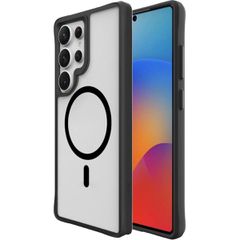 Θήκη Κινητού - Phone Case για Samsung Galaxy S25 Ultra 6.9" Διάφανη με Μαύρο Πλαίσιο & Μαύρο MagSafe/Magnetic Υβριδική 1.5mm TPU/PC Shockproof Anti-Scratch Αντιολισθητική Ανθεκτική με Προστασία Κάμερα